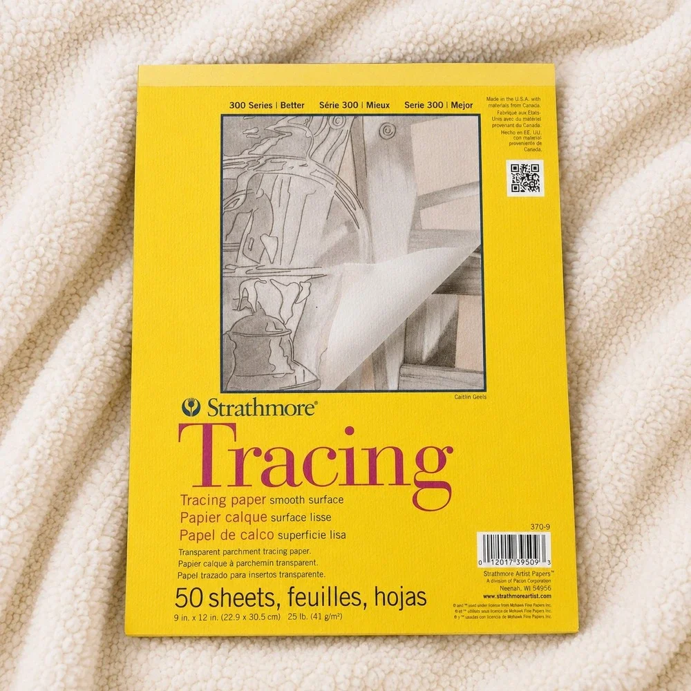 Strathmore 300 Series Tracing Paper Pad 9x12‎ 48 Sheets Remaining 25 lb 370 9